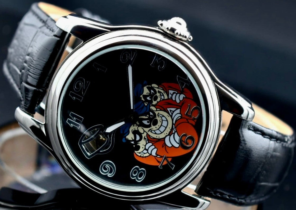 Disney Automatik Uhr Limitierte Edition  Panzerknacker Sammlerstück Retro NEU1