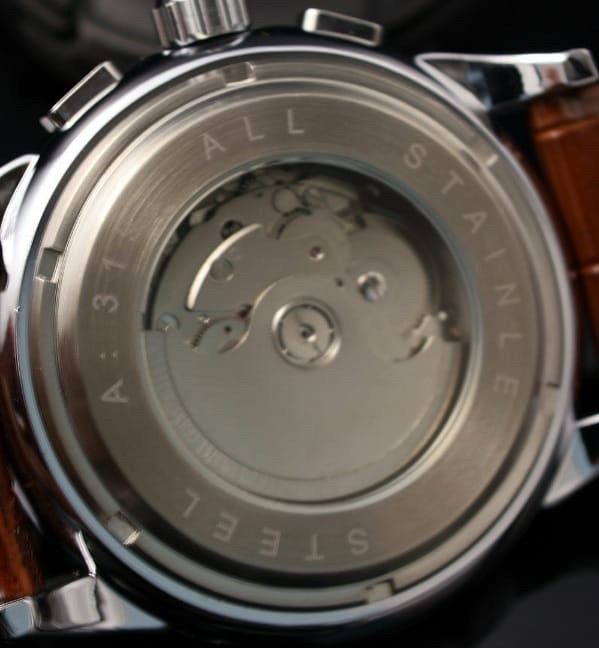 Super Edle Forsining Herren Männer Automatik Uhr Weiß Braun Farben Lederarmband2