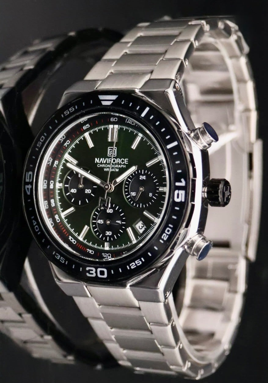 Naviforce Herren Männer Armband Uhr Chronograph Stoppuhr Datum NEU0