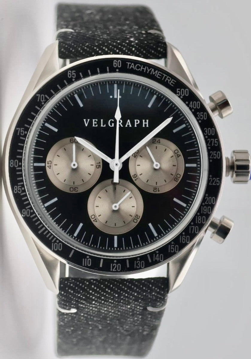 Velgraph - Vintage - Chronograph - Watch – VK63 Mechaquarz - 42 mm - Herrenuhr /0