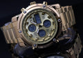 Digital & Analog Herren Männer Uhr Armbanduhr Sport Design Gold Farben 48mm NEU0
