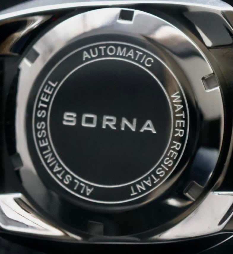 Sorna Herrenuhr Armband Automatik Uhr BULLHEAD NOS-STYLE Datum Lederband Watch2