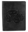 Akzent Leder Geldbörse RFID Schutz  Echtleder Portemonnaie Traktor Motiv0