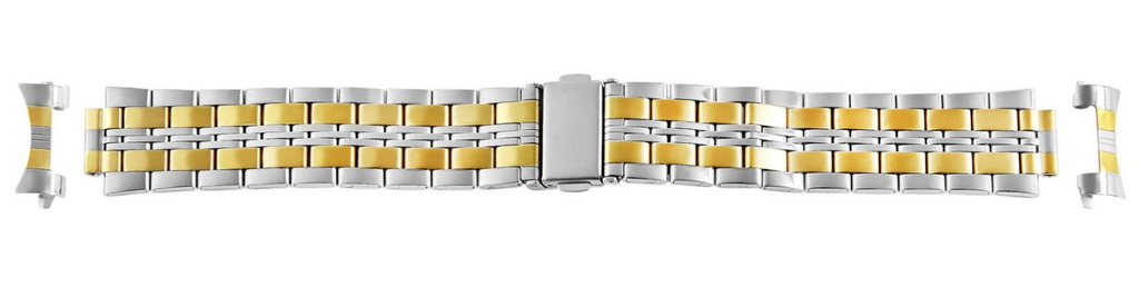 Engelhardt Uhrenarmband Edelstahl Armband Faltschließe Bicolor 18mm3