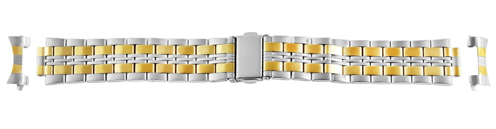 Engelhardt Uhrenarmband Edelstahl Armband Faltschließe Bicolor 18mm3