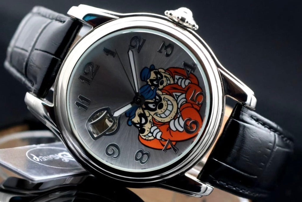 Disney Panzerknacker Automatik Uhr Limitierte Edition Sammlerstück Retro NEU 0