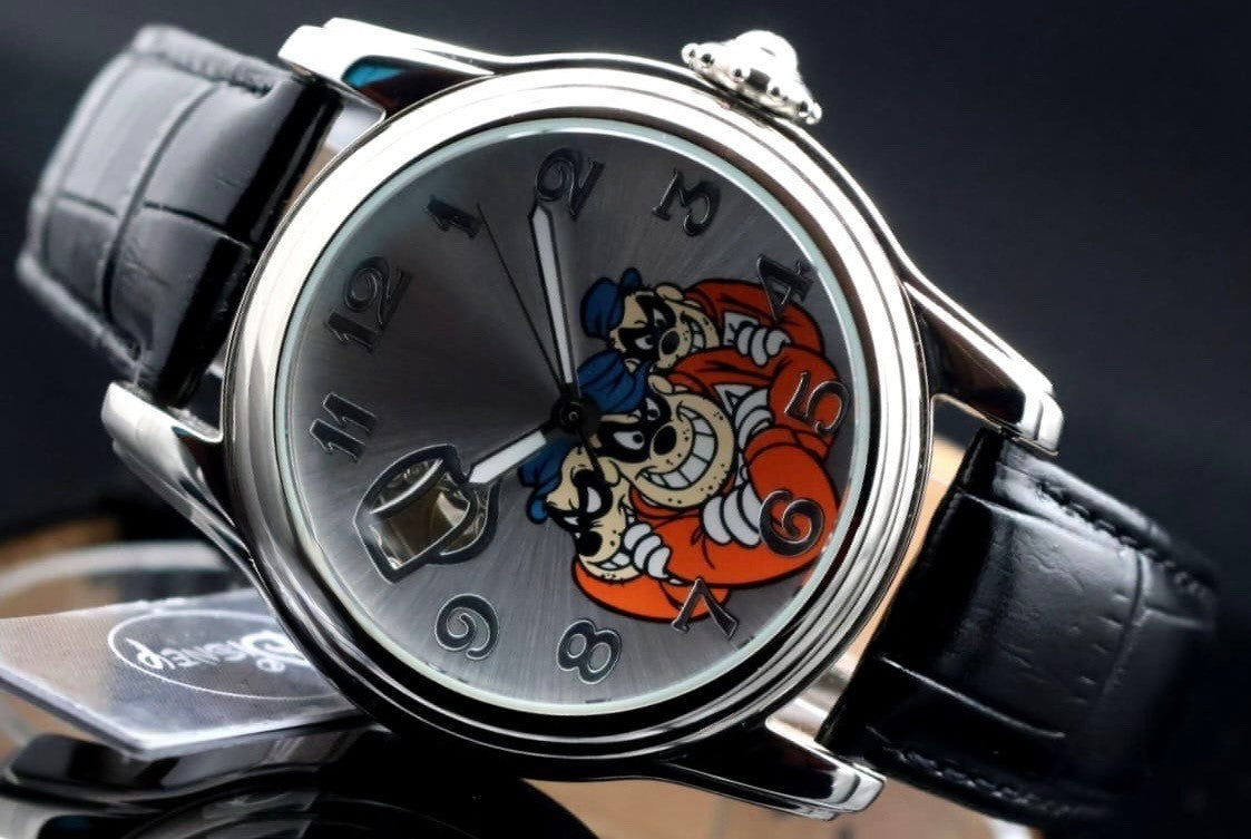 Disney Panzerknacker Automatik Uhr Limitierte Edition Sammlerstück Retro NEU 0