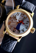 Disney Goofy Automatik Uhr Limitierte Edition Sammlerstück Retro VINTAGE Datum 0