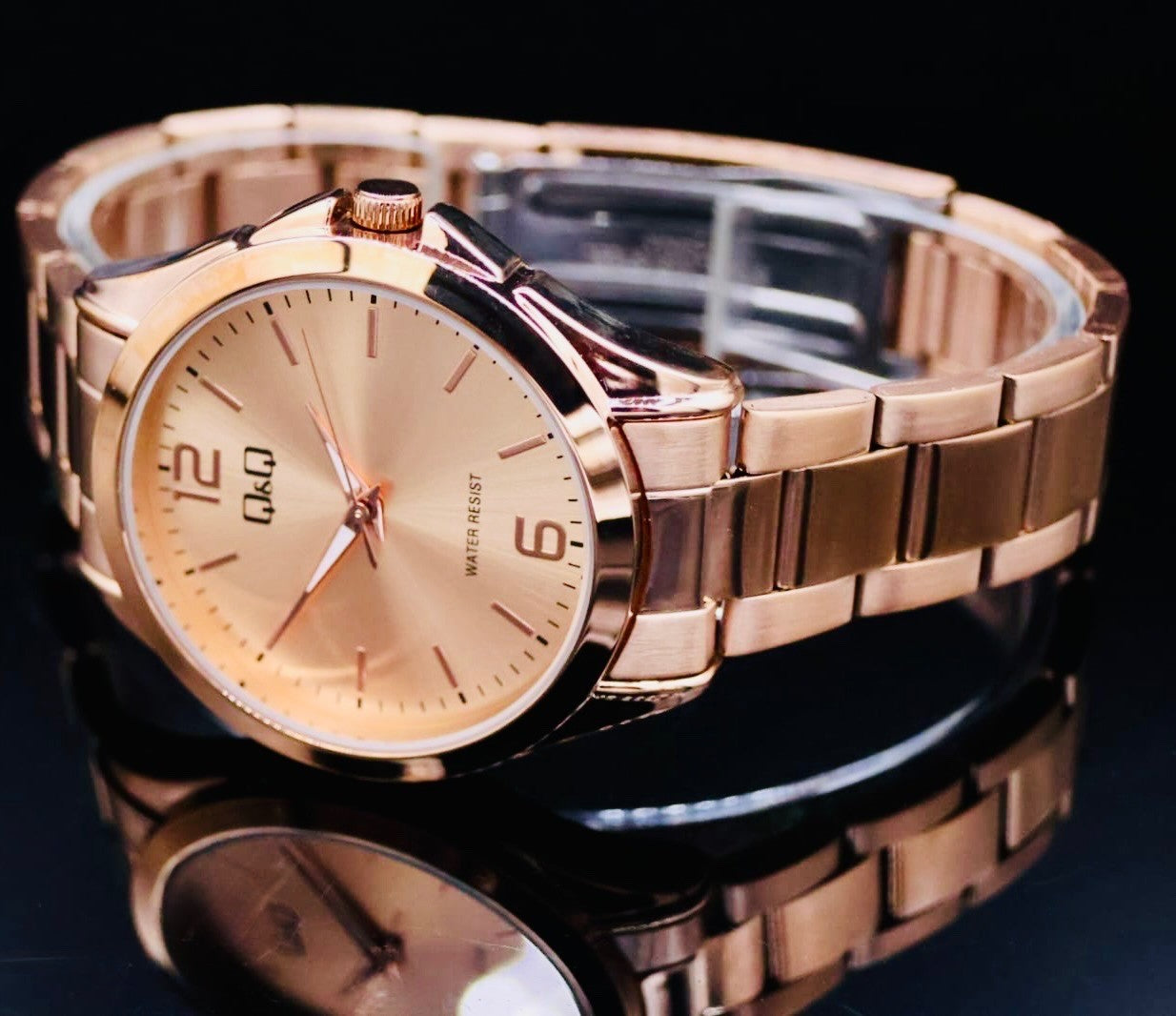 Q&Q by Citizen Damen Armband Uhr Frauen Rose Gold Farben NEU2