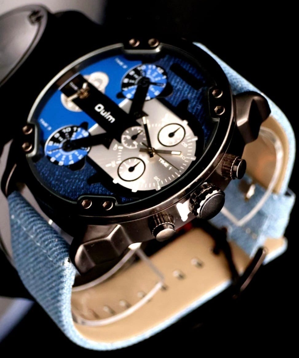 Monster Watch XXL Herren Armband Uhr Dual Timer Chrono Optik NEU0