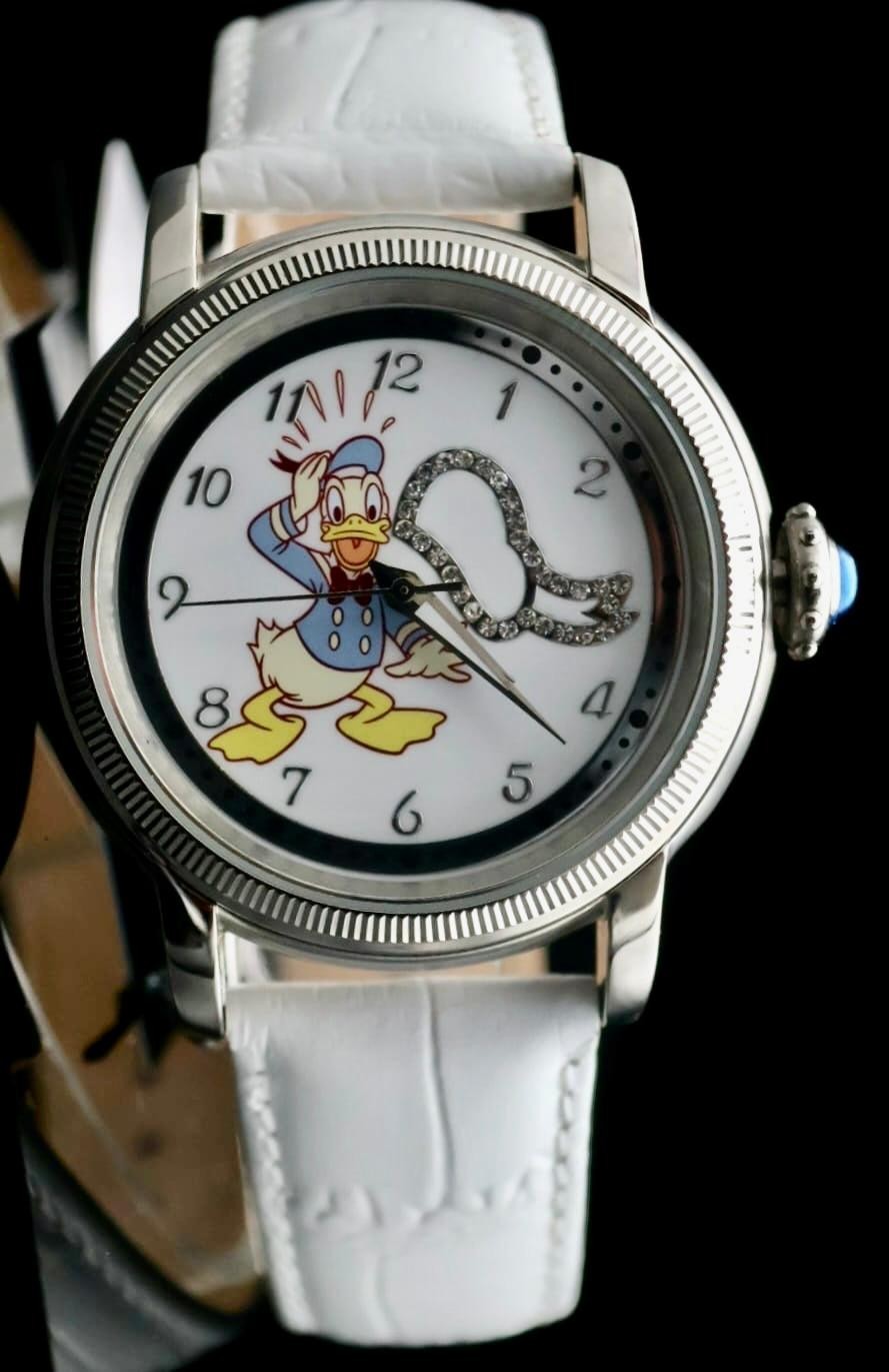 Disney Donald Duck Automatik Uhr Limitierte Edition Sammlerstück Retro VINTAGE *0