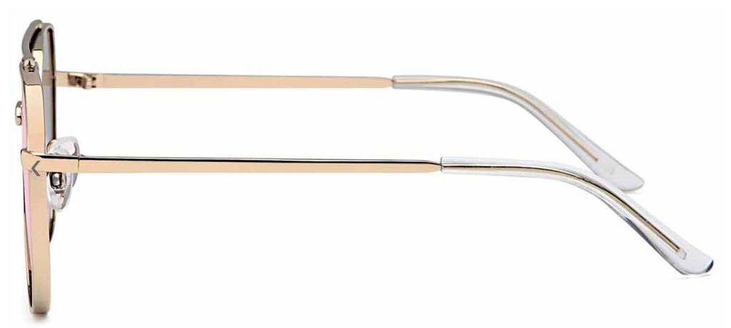 Gil Design Sonnenbrille Damen Frauen UV400 Pilotenbrille Rosa Flex Temple Neu2