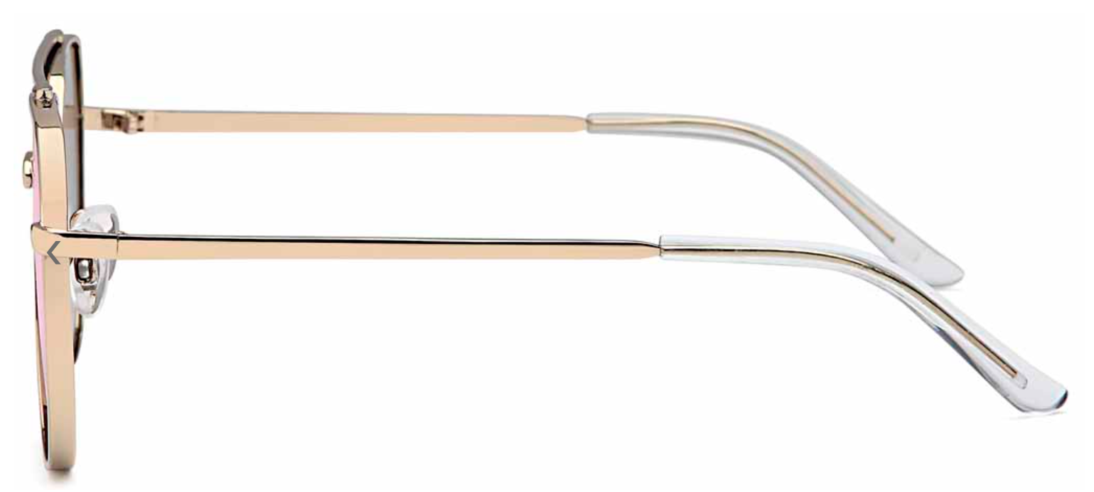 Gil Design Sonnenbrille Damen Frauen UV400 Pilotenbrille Rosa Flex Temple Neu2