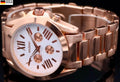 Akzent Damen Frauen Armband Uhr Wies Roségold Farben Damenuhr Chrono-Look NEU0