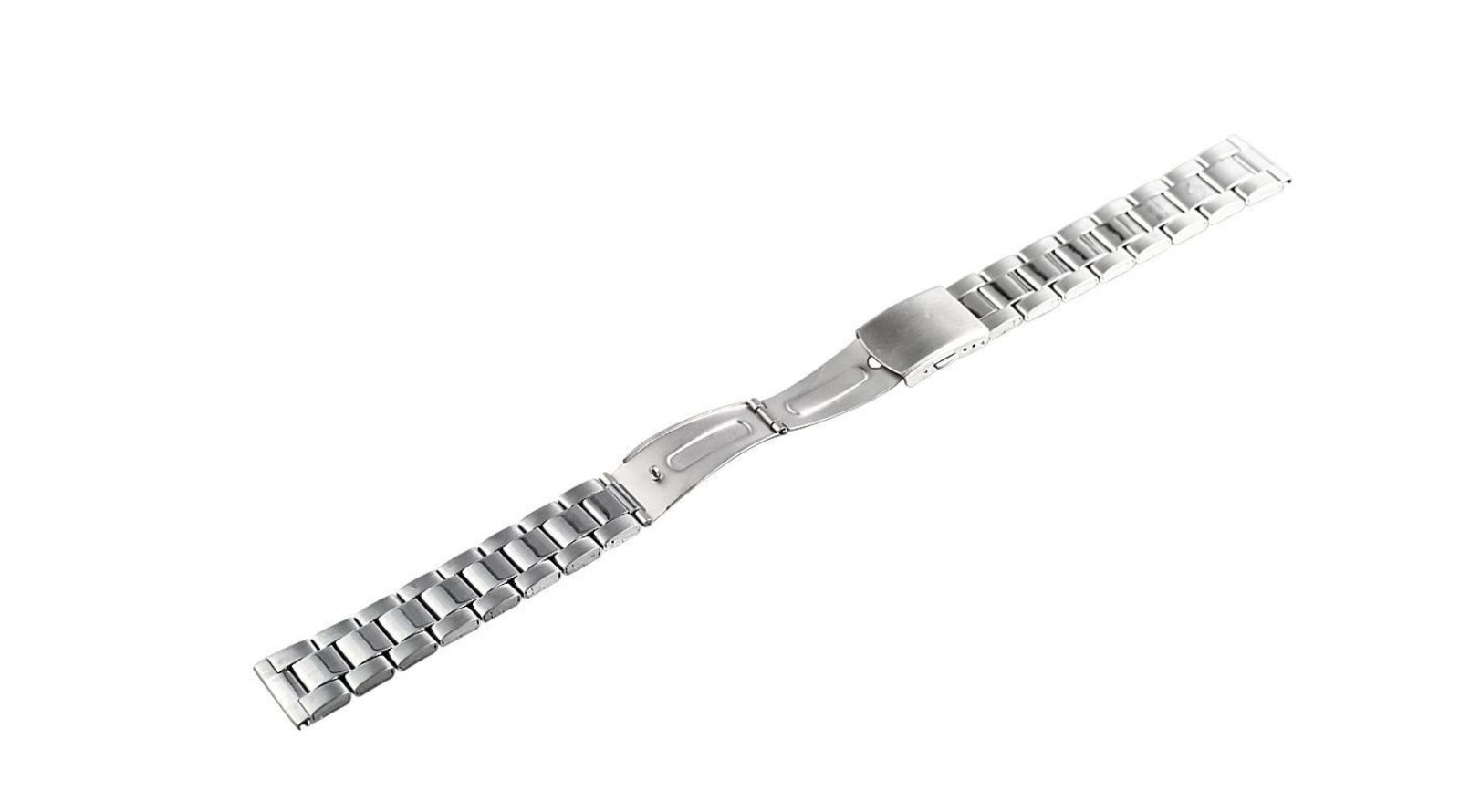 Steinmeister Uhrenarmband Edelstahl Armband  mit Silberfarbener Schließe 22 mm "1