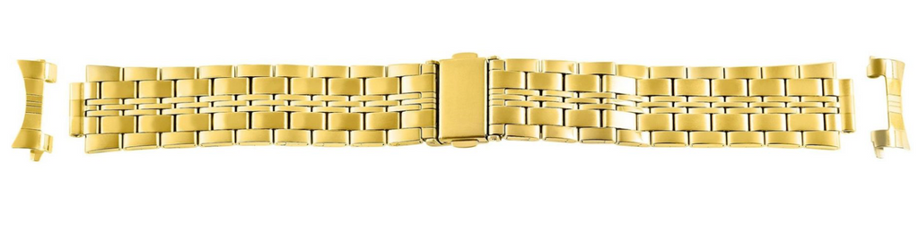 Engelhardt Uhrenarmband Edelstahl Armband mit Faltschließe goldfarben 22 mm1