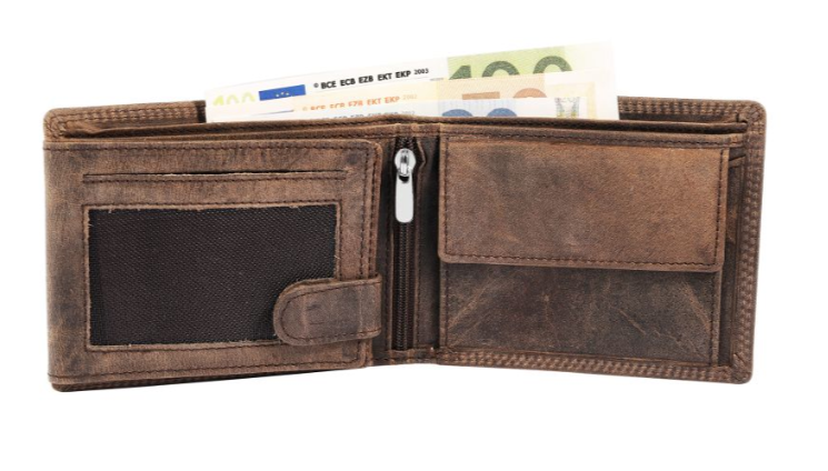 Akzent Leder Geldbörse RFID Schutz  Echtleder Portemonnaie Geldbeutel Schiff1