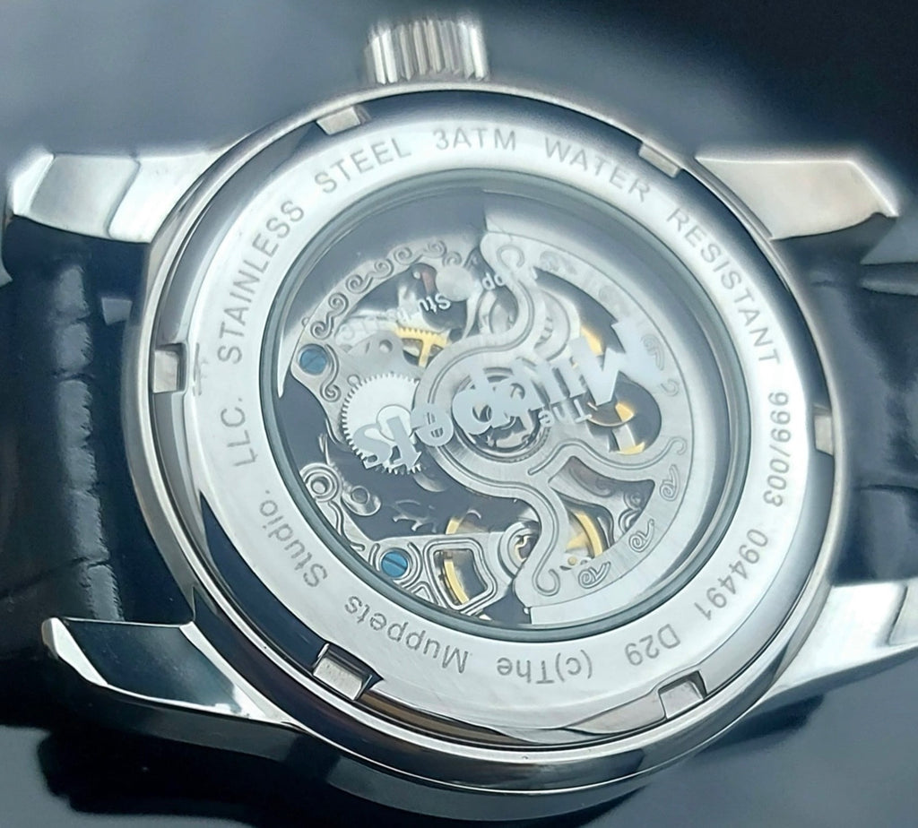 DISNEY Muppets Automatik Animal Unisex Uhr Sammlerstück Retro VINTAGE Leder NEU2