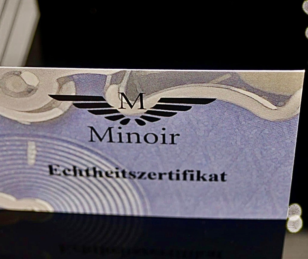 Herren Männer Uhr Automatik Armbanduhr Minoir Herrenuhr mit Lederband  B-WARE*742