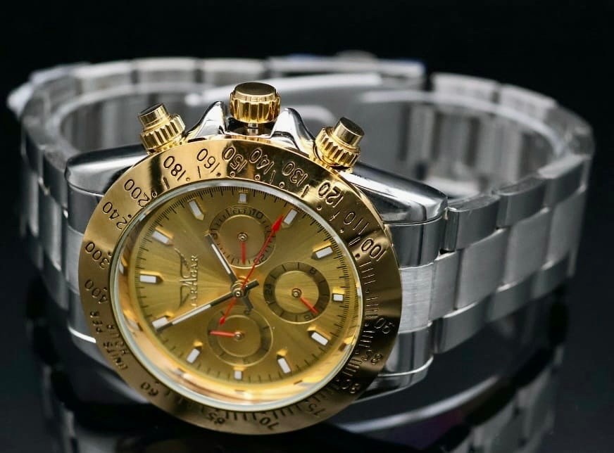 Mega edle JARAGAR Herren Männer Automatikuhr Herrenuhr Gold Silber Farben NEU *1