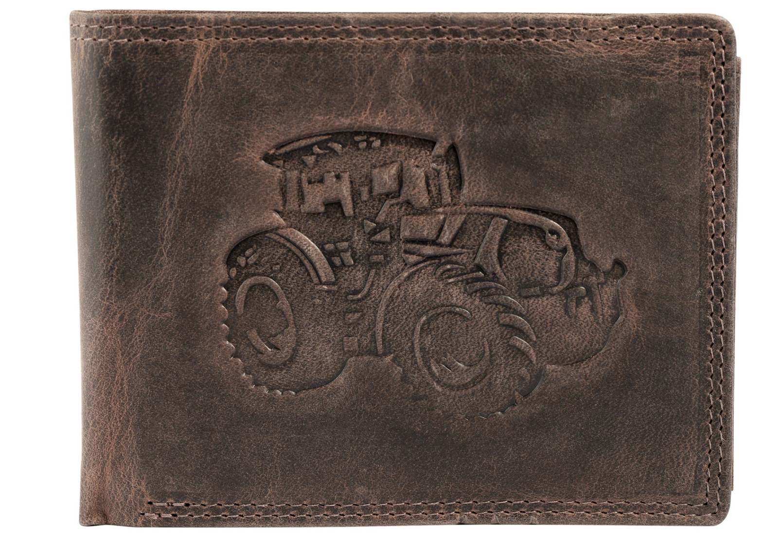 Akzent Leder Geldbörse RFID Schutz  Echtleder Portemonnaie Geldbeutel Traktor *0