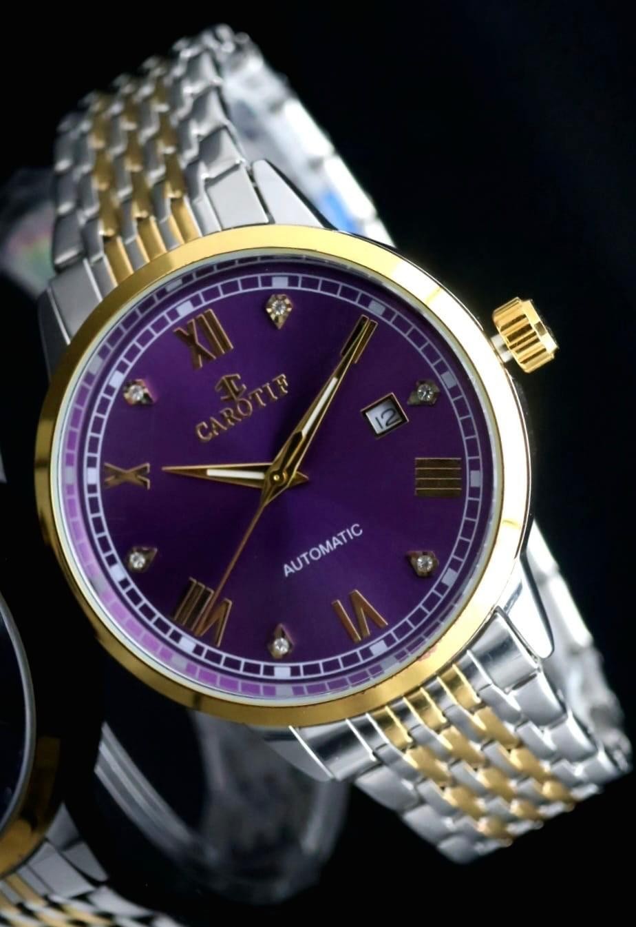 CAROTIF - AUTOMATIK - WATCH - HERREN  - BICOLOR - EDELSTAHL - DATUM - NEU1