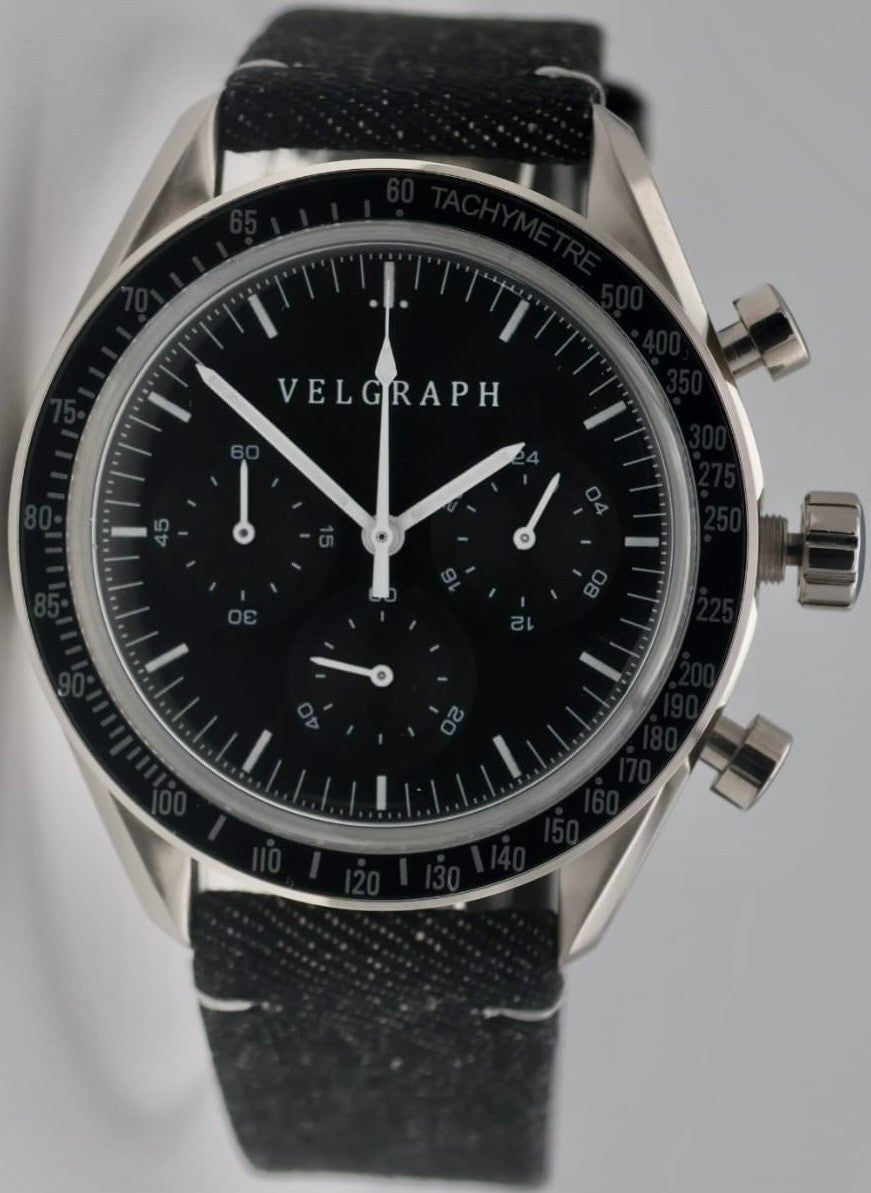 Velgraph - Vintage - Chronograph - Watch – VK63 Mechaquarz - 42 mm - Herrenuhr *1