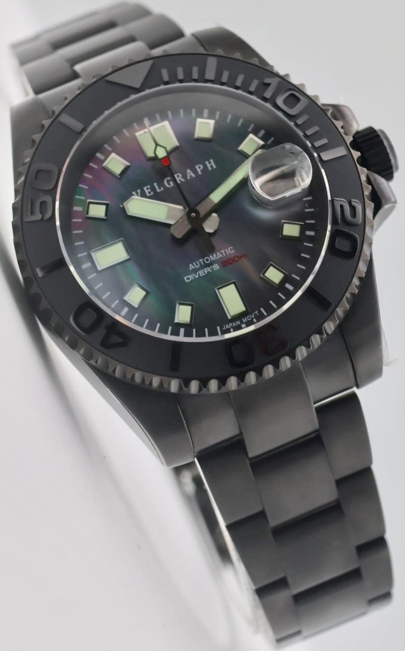 Velgraph 42mm Automatik Herrenuhr Taucher Style Watch | Drehbare Lünette | NH350