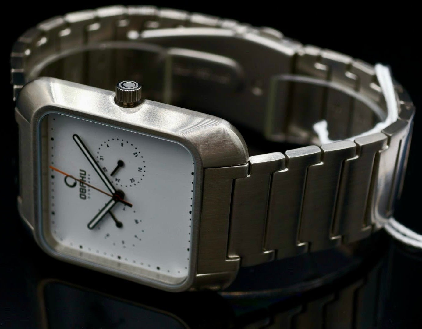 Obaku Herren Männer Armband Uhr  Edelstahlband Datumsanzeige1