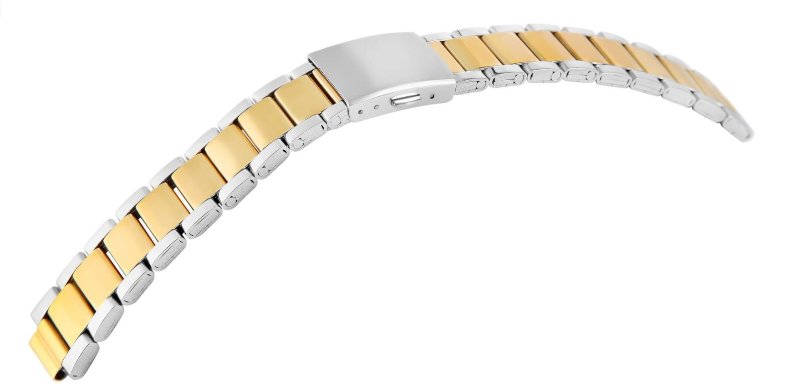 Engelhardt Uhrenarmband Edelstahl Armband Faltschließe Silber Gold Farben 18mm0