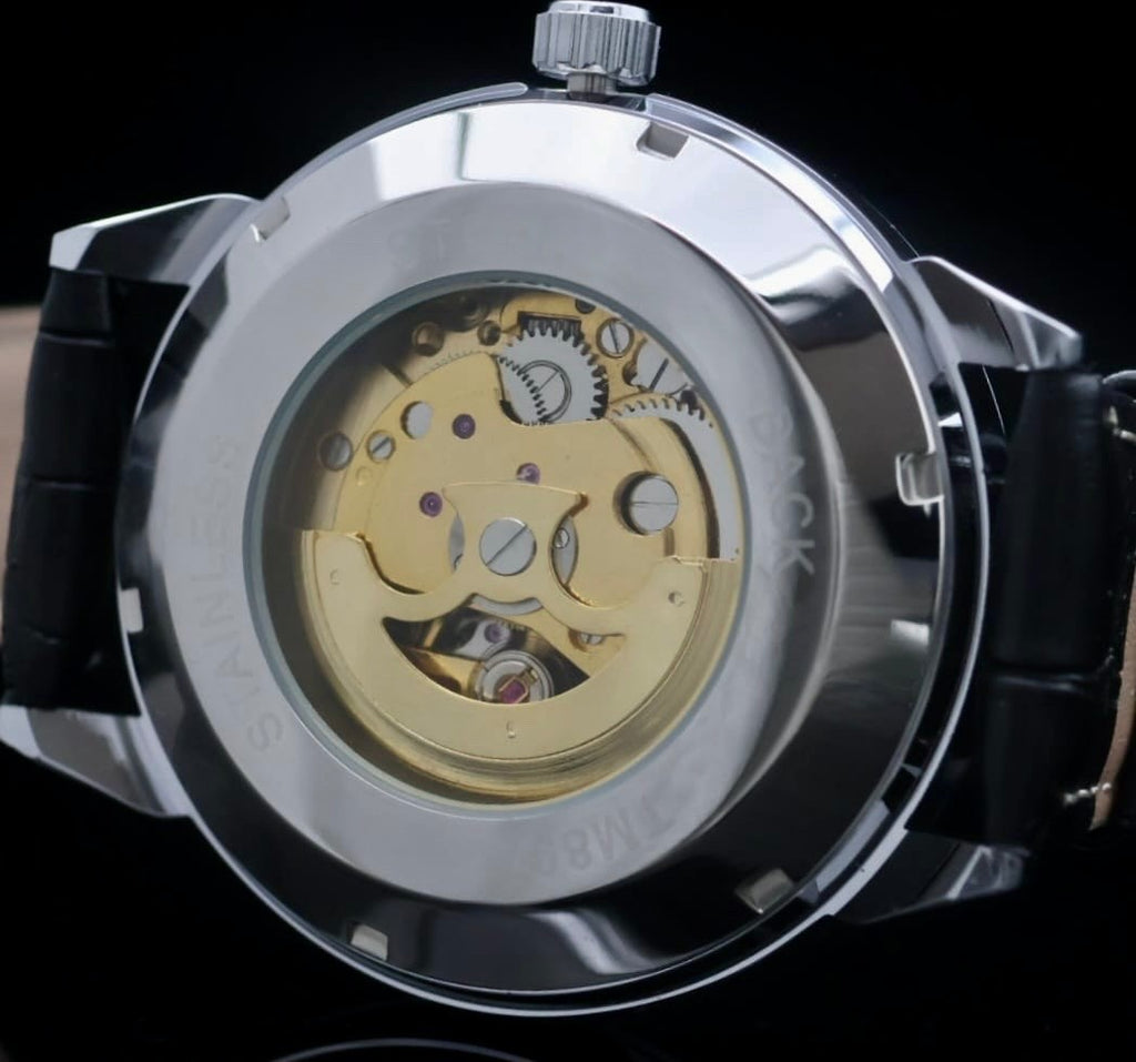 FORSINING- AUTOMATIK - UHR - HERREN - LEDER - SCHWARZ - 46MM - KLASSISCH2