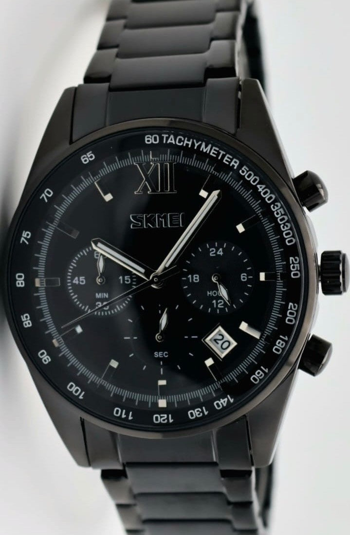 SKM - HERREN - UHR - CHRONOGRAPH - DATUMSANZEIGE - EDELSTAHL - KERAMIK LOOK0