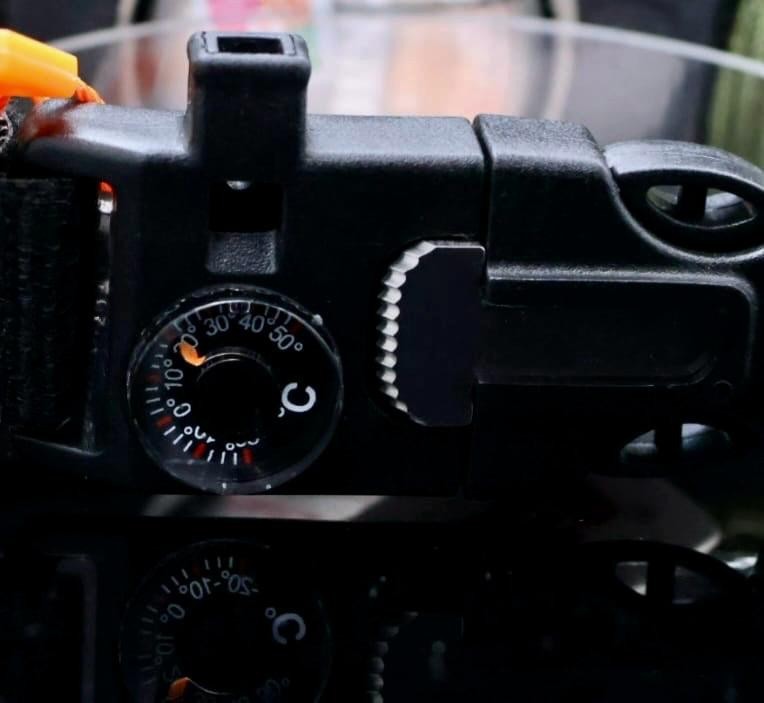 Survival Uhr Herren Paracord Armband Kompass Outdoor Militär Tactical Khaki2