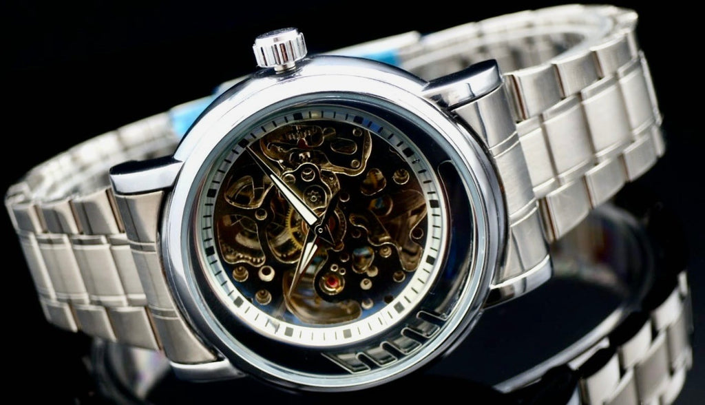 FORSINING - HERREN - AUTOMATIK - UHR - EDELSTAHL - SILBER - SKELETTUHR - 42MM1