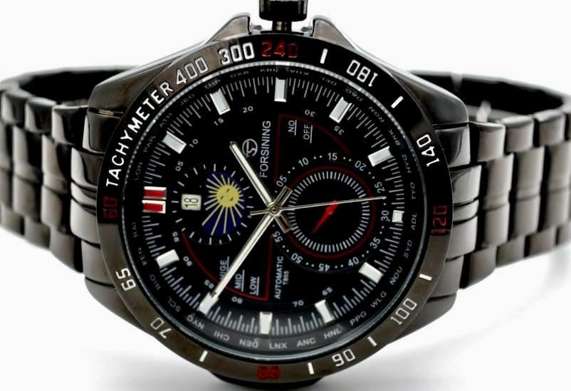 Mega Exklusive Herren Männer Automatik Uhr Schwarz Farben Top Design Keramiklook1