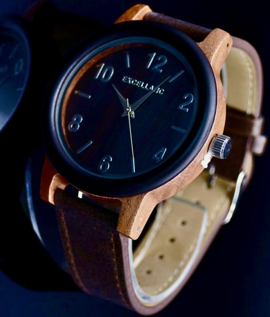 Excellanc Unisex Holz Armband Uhr Braun Farben Herrenuhr Damenuhr Sandholz0
