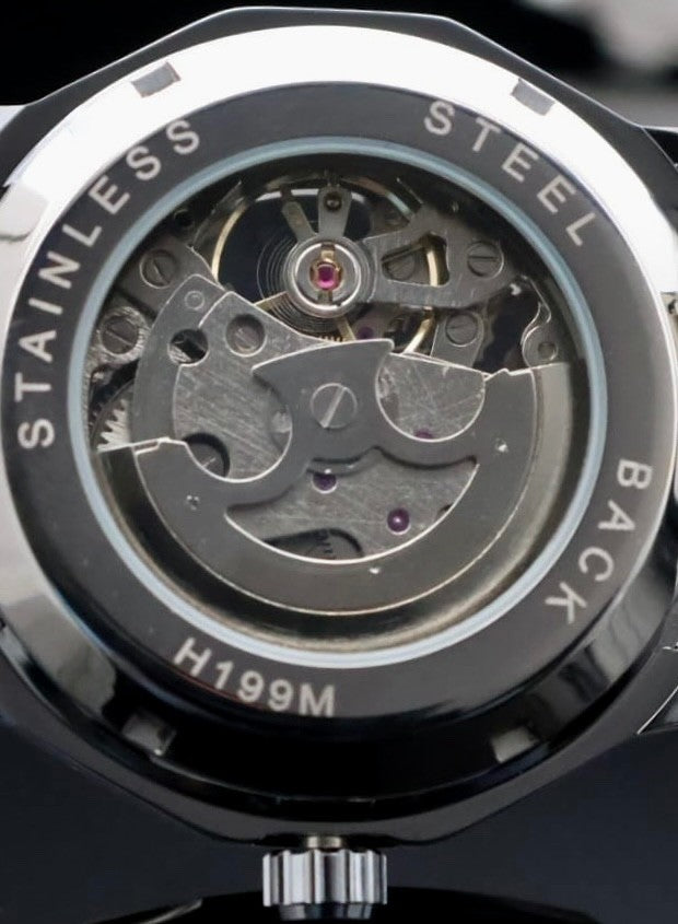 WINNER - AUTOMATIK - HERREN - UHR  - SKELETTUHR - SCHWARZ / SILBER - EDELSTAHL2