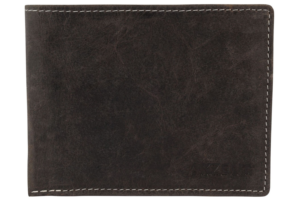 Akzent Unisex Synthetikleder Geldbörse Portemonnaie Geldbeutel dunkelbraun NEU2