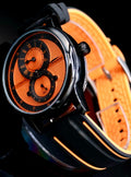 FORSINING Herren Automatik Uhr Herrenuhr Orange Schwarz sportliches Design TOP0