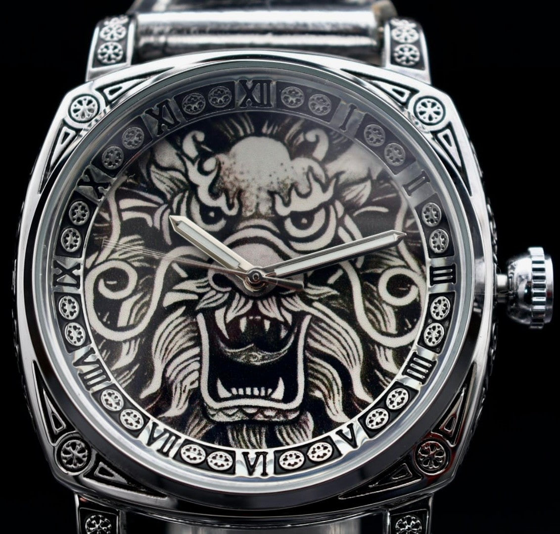 FORSINING Herren Automatikuhr Chinesisch Design Uhr Selten Modisch Silber Farben1