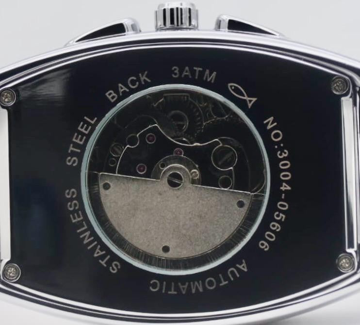 CAROTIF - AUTOMATIK - WATCH - TAG/NACHT ANZEIGE - WEISS - LEDER - NEU2