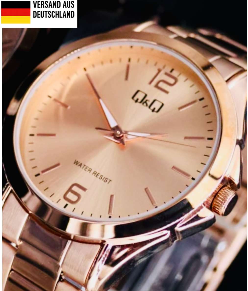 Q&Q by Citizen Damen Armband Uhr Frauen Rose Gold Farben NEU0