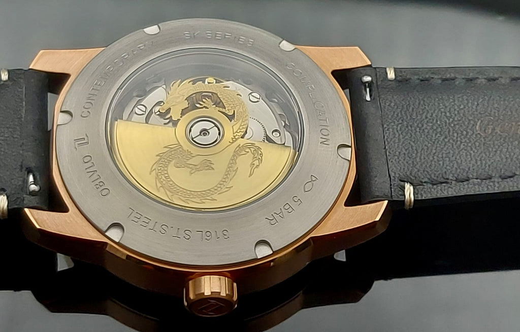 OBLVLO JM-Dragon Design Automatik Herren Uhr 42mm Edelstahl Saphirglas Skeleton4