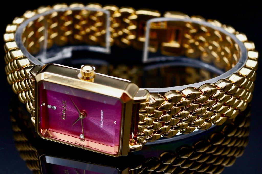 Omax Damen Armband Uhr Gold Farben Damenuhr IP Veredelt **1