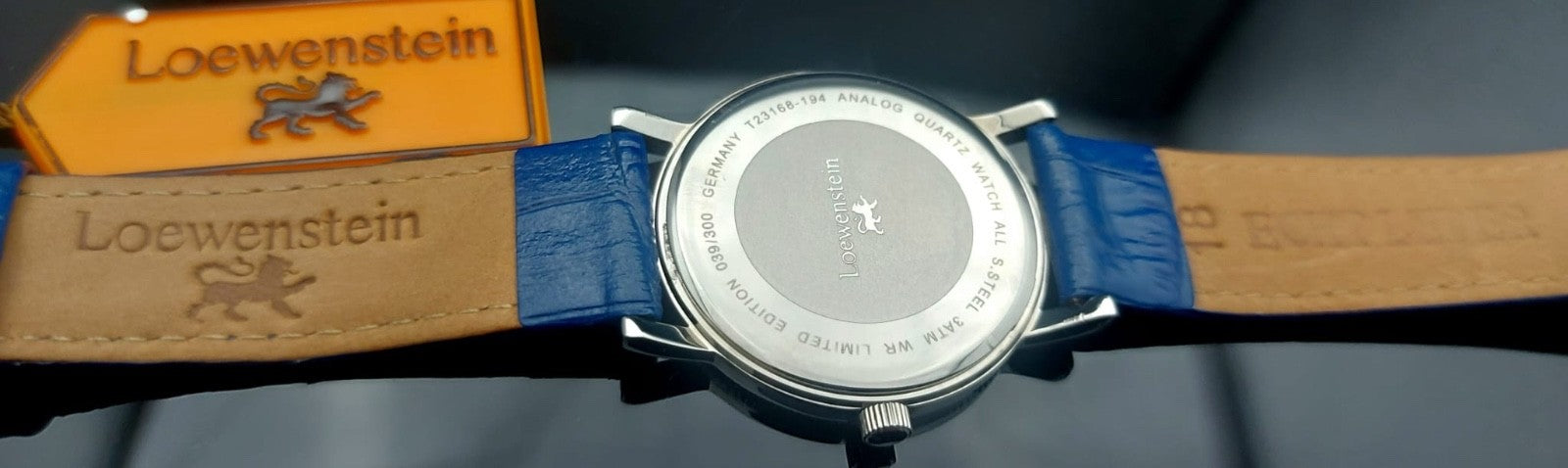 Löwenstein Vintage-Uhr Flaches Gehäuse Dezentrale Sekunde Limited Edition NOS *2