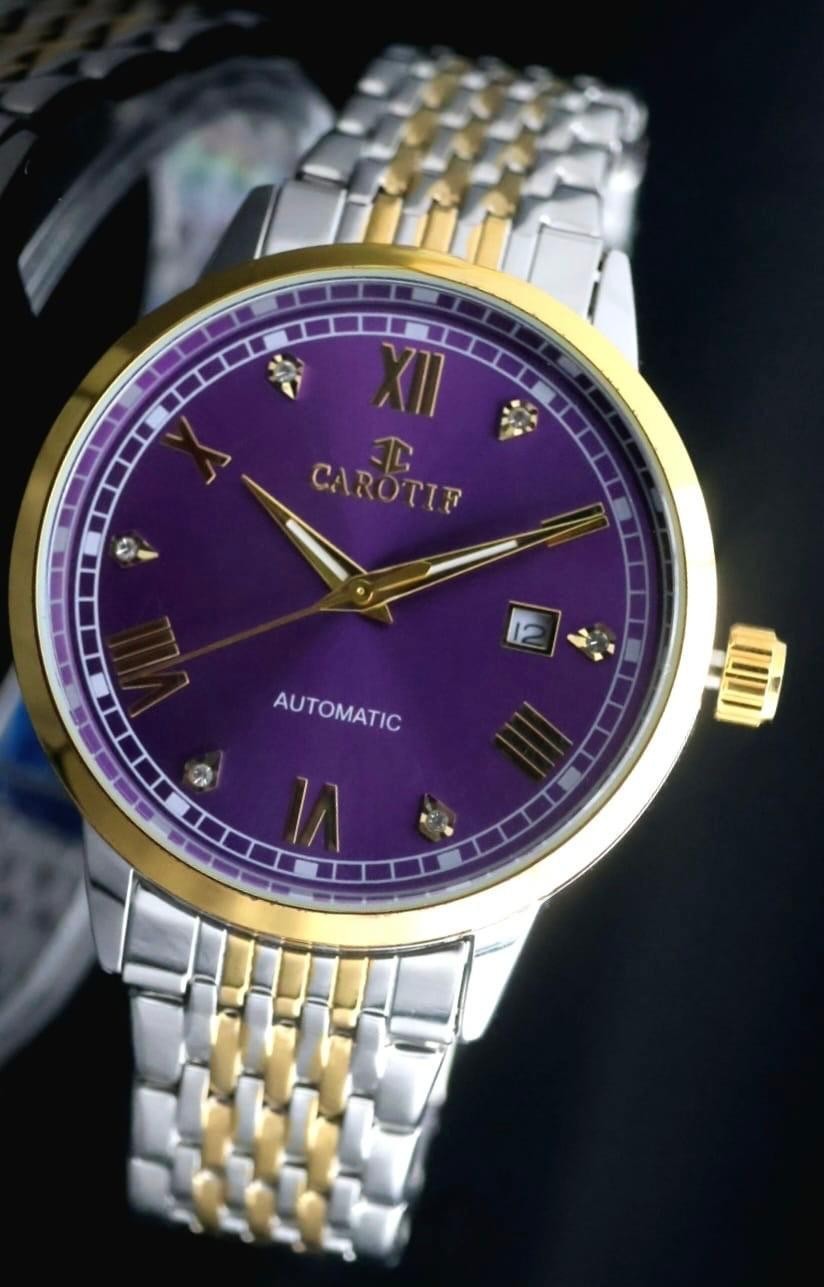 CAROTIF - AUTOMATIK - WATCH - HERREN  - BICOLOR - EDELSTAHL - DATUM - NEU0