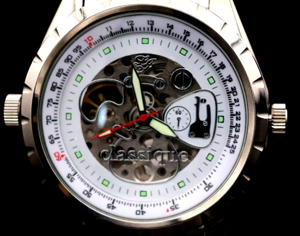 Classique XL  Mechanische Herren Männer Armband Uhr Skelett Neu0