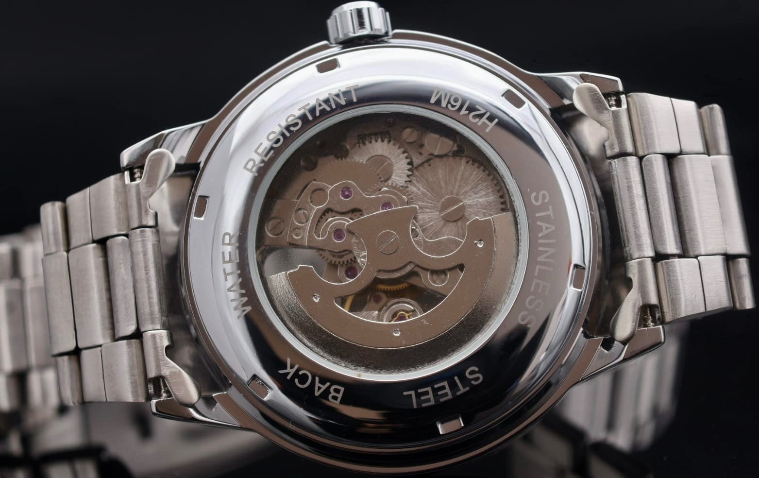 WINNER - AUTOMATIK - UHR - HERREN - SKELETTUHR - EDELSTAHL - 44MM - SILBER2