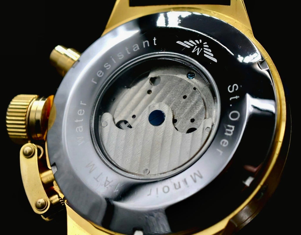 Edle XXL Herren Männer Uhr Automatikuhr Armbanduhr Minoir Herrenuhr B-WARE * 752