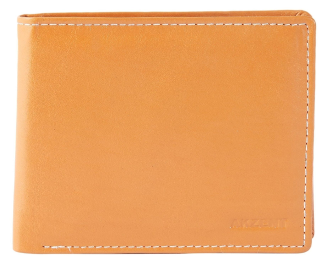 Akzent Leder Hellbraun Portemonnaie Geldbeutel Portmonee Echtleder Unisex Neu0